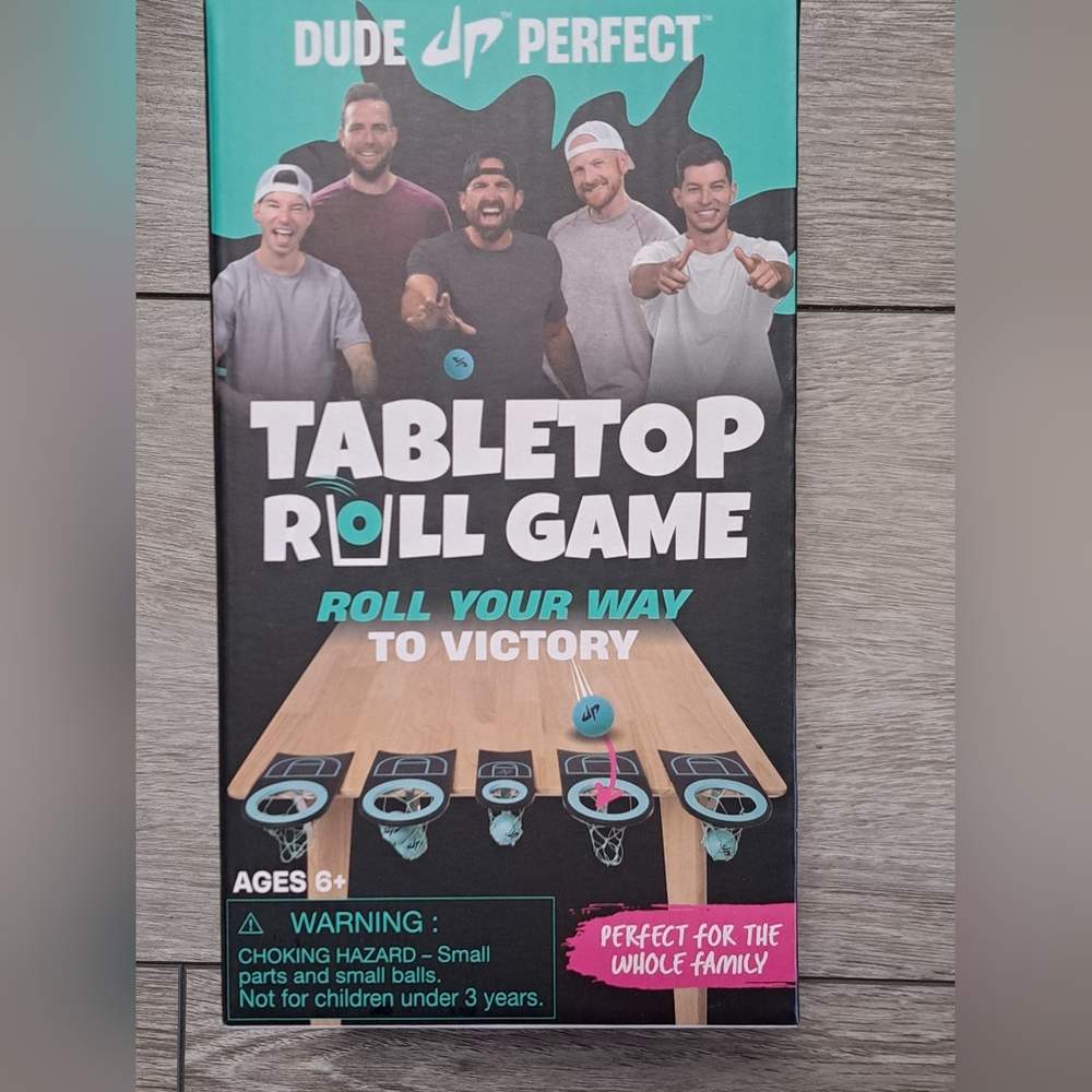 Brand New Dude Perfect Tabletop Roll Game - Black and Blue